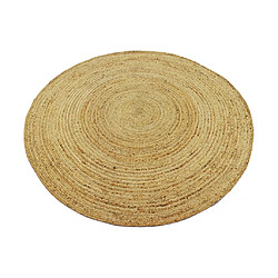 Vente-Unique Tapis rond - 100% jute tressé - D. 200 cm - Naturel - JAIPUR