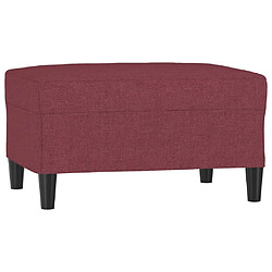 vidaXL Repose-pied Rouge bordeaux 70x55x41 cm Tissu