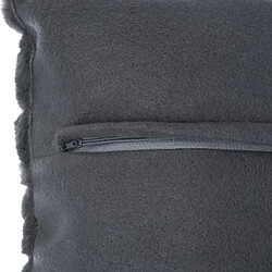 Avis Pegane Coussin carré déhoussable, coloris gris foncé - Dim : 45 x 45 cm