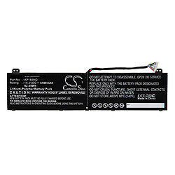 vhbw Batterie compatible avec Acer Predator Triton 500 PT515-52-704X, PT515-52-71ZM ordinateur portable Notebook (5400mAh, 15,2V, Li-polymère) 