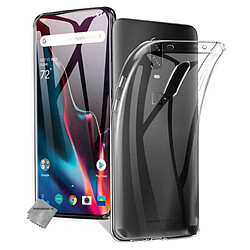 Htdmobiles Coque silicone gel fine pour OnePlus 7 + film ecran - TPU TRANSPARENT