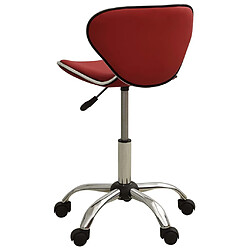 Avis vidaXL Tabouret de salon et spa Rouge bordeaux Similicuir