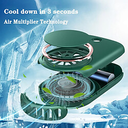 Avis Universal Ventilateur portable mini ventilateur électrique ventilateur de cou USB plastique rechargeable niveau 3 Maison Bureau Extérieur Silence Summer Air Cooler | Ventilateur (vert)