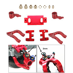 Avis Mise à Niveau Des Pièces De Tasse De Direction De Bras Oscillant En Métal Pour 1/10 WPL D12 RC Camion Rouge