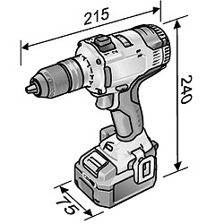 Perceuse visseuse 18V DD 4G 18.0-EC C FLEX - sans batterie ni chargeur - 491292