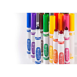 crayola-24 marqueurs lavables, Pointe Maxi, Assortis, pour l'école et Temps Libre, Couleur, 58 ? 6570