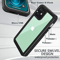 Acheter Universal Étui imperméable iPhone 12, étanche étanche à talons d'amortisseur IP68 Full-corps Hard Case intégrée Protecteur d'écran sous-marine Couvercle imperméable extérieur pour i