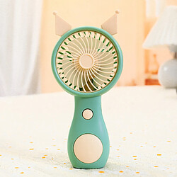 Avis (Vert) Mini Ventilateur Portatif Usb Conception d'oreille De Dessin Animé Mignon Poche Portable à Plusieurs Vitesses