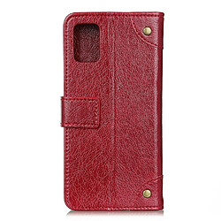 Etui en PU peau de nappa rouge pour votre Samsung Galaxy A41 (Global Version)