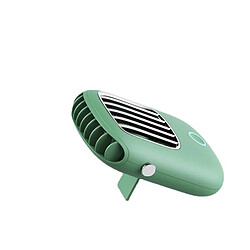 Avis (Vert) Mini Ventilateur de Cou Suspendu Portable Ventilateur de Bureau De Chargement USB Portable à Trois Vitesses Capacité de La Batterie 1800mAh à Faible Bruit