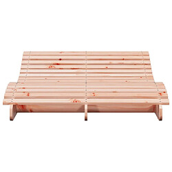 Acheter Maison Chic Chaise longue de jardin| Bain de soleil Relax | Transat 205x110x31,5 cm bois massif de douglas -GKD60791