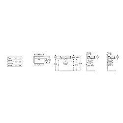 Avis Roca A3270MN000 - Lavabo The GAP SQUARE sur plan de travail avec trou pour robinetterie 60 x 42