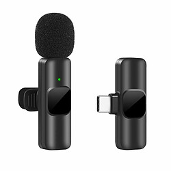 Avis Microphone Lavalier Sans Fil K9 Réduction Automatique Du Bruit Interface Type-C Microphone D'Enregistrement Audio Vidéo Noir 1 À 2