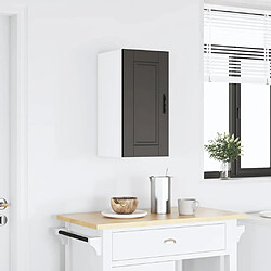 vidaXL Armoire murale de cuisine Porto noir bois d'ingénierie