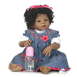 Universal Poupée bébé régénérée quai silicone souple 22/55 cm réaliste poupée jeune fille mariée. pas cher