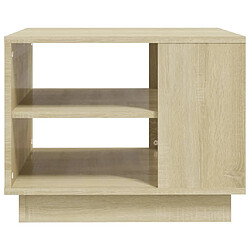 Acheter vidaXL Table basse chêne sonoma 55x55x43 cm bois d'ingénierie