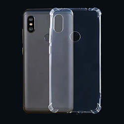 Wewoo Coque Souple Pour Xiaomi Redmi Note 6 Étui en TPU transparent ultra-mince à quatre angles