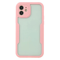 Coque en TPU + acrylique rose pour votre iPhone 12 6.1 pouces