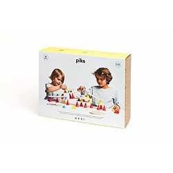 Jeu créatif en bois Piks Oppi Grand 64 pièces