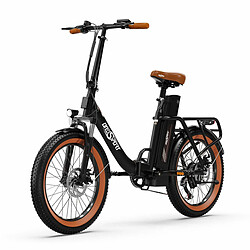 Acheter ONESPORT OT16-2 Vélo Électrique - 20" Roues 250W Moteur 48V17Ah Batterie 60KM Autonomie Frein à Disque - Noir et Marron