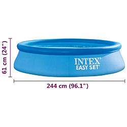 INTEX Piscine Easy Set 244x61 cm PVC pas cher