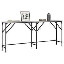 Maison Chic Table console | Meuble d'entrée | Table d'appoint sonoma gris 180x29x75 cm bois d'ingénierie -GKD15468