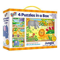 Galt 4 puzzles dans une boîte - Jungle