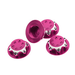 Ecrous De Cache Anti-poussière Hexagonaux En Aluminium Pour Moyeu De Roue De 17mm Pour Voiture Monster RC 1/8, Rose pas cher