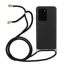 Coque en TPU souple avec sangle multifonction noir pour votre Samsung Galaxy S20 Ultra