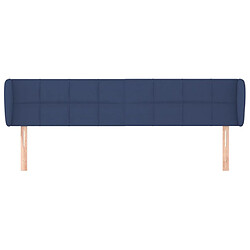 Avis Maison Chic Tête de lit scandinave avec oreilles,meuble de chambre Bleu 163x23x78/88 cm Tissu -MN17795