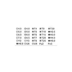 KIT EMBOUTS TOURNEVIS 31PIECES (CR-V BIT