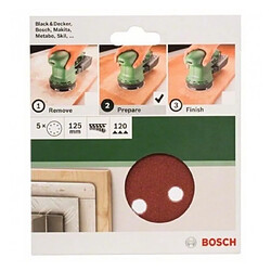 BOSCH Accessoires - abr. excentriques auto -agrippant 125/g120/8trous