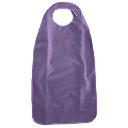 imperméable adulte éponge tissu repas bavoir invalidité tablier lavable violet