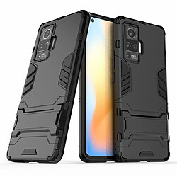 Coque en TPU 2 en 1 avec béquille noir pour votre Vivo X50 Pro