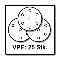 Festool STF D225/48 Disques abrasifs Saphir P36 - 225 mm pour ponçeuse à bras PLANEX - successeur de 495175 - 25 pcs. (205652)