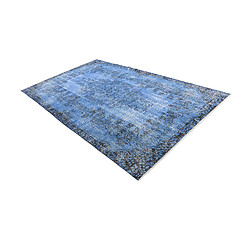 Vidal Tapis de laine 274x165 Bleu Ultra Vintage