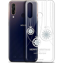 Caseink Coque Pour Wiko View 3 PRO (6.3 ) [Gel HD Collection Noël 2017 Design Christmas Balls - Souple - Ultra Fin - Imprimé en France]