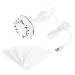 Universal Ventilateur de plafond USB à 6 feuilles 5V Ventilateur refroidisseur d'air alimenté par USB Suspension de tente de 16,5 pouces Camping Dortoir extérieur Lit domestique | Gadget USB