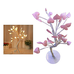 Lumière D'arbre De Bonsaï De Table Avec Décoration De Lumières De Chaîne De Fil De Cuivre De 22 LED