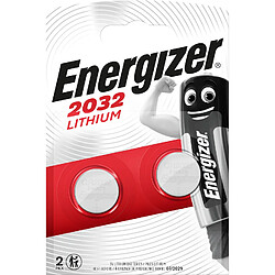 pile lithium - energizer cr2032 - 3 volts - blister de 2 piles