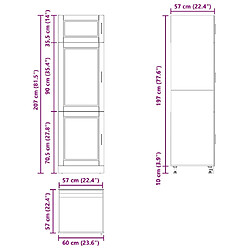 vidaXL Armoire de cuisine Porto blanc bois d'ingénierie pas cher