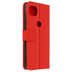 Avizar Housse Motorola Moto G 5G Porte-carte Fonction Support Vidéo Rouge