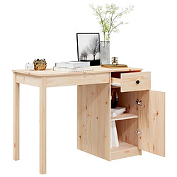 Maison Chic Bureau,Table de travail pour chambre 100x50x75 cm Bois massif de pin -GKD62369 pas cher