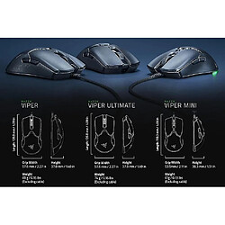 Acheter Universal Gaming Mouse, 61g Ultra Lightweight Under Glow Mice Redmiter @