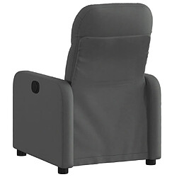 Acheter Maison Chic Fauteuil Relax pour salon, Fauteuil inclinable électrique Gris foncé Tissu -GKD50290