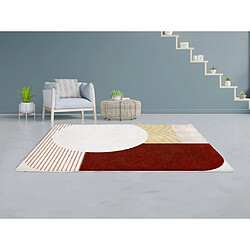 Vente-Unique Tapis shaggy design - 160 x 230 cm - Multicolore - IMPERIA