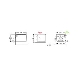 Acheter Karag Pack WC supsendu sans bride Rimless NENY 58x36x31 cm-Avec le réservoir-36 -36