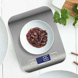 Universal Balance industrielle/de cuisine de 10kg Balance de pesage en acier inoxydable Balance de mesure d'équilibrage postale d'alimentation Balance électronique LCD pas cher