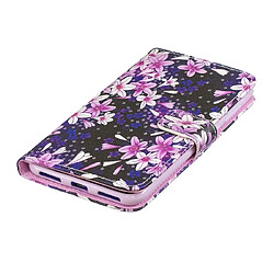 Acheter Wewoo Housse Coque Étui en cuir à rabat horizontal Lily Pattern pour Huawei Enjoy 9avec support et fentes cartes et portefeuille