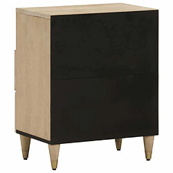 Maison Chic Table de chevet, Table de Nuit, Meuble de Rangement 50x33x60 cm bois de manguier massif pas cher